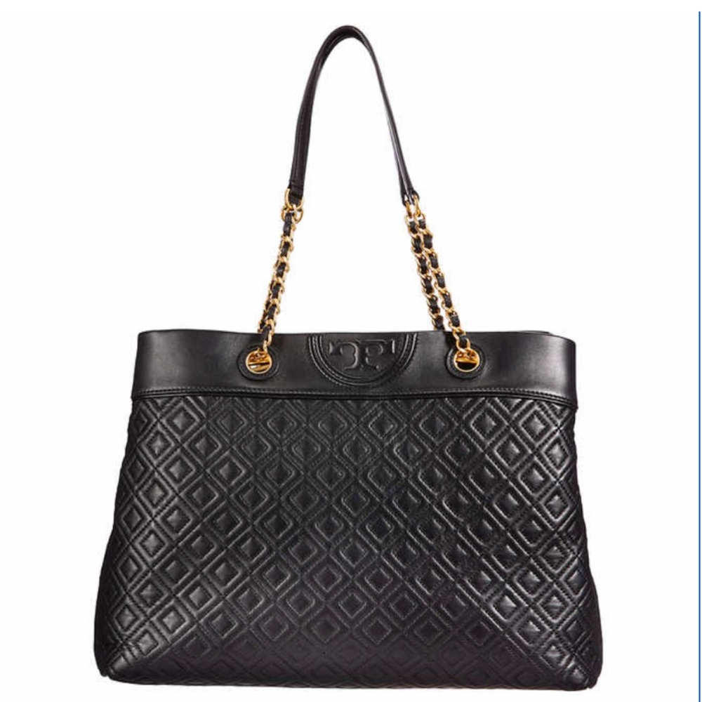 Tory Burch Fleming Triple Tote, Black